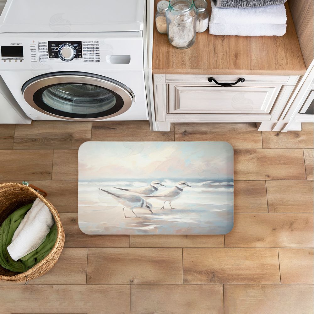 Ramona Murdock | Blue Haven Bay Sandpipers Anti-Fatigue Mat
