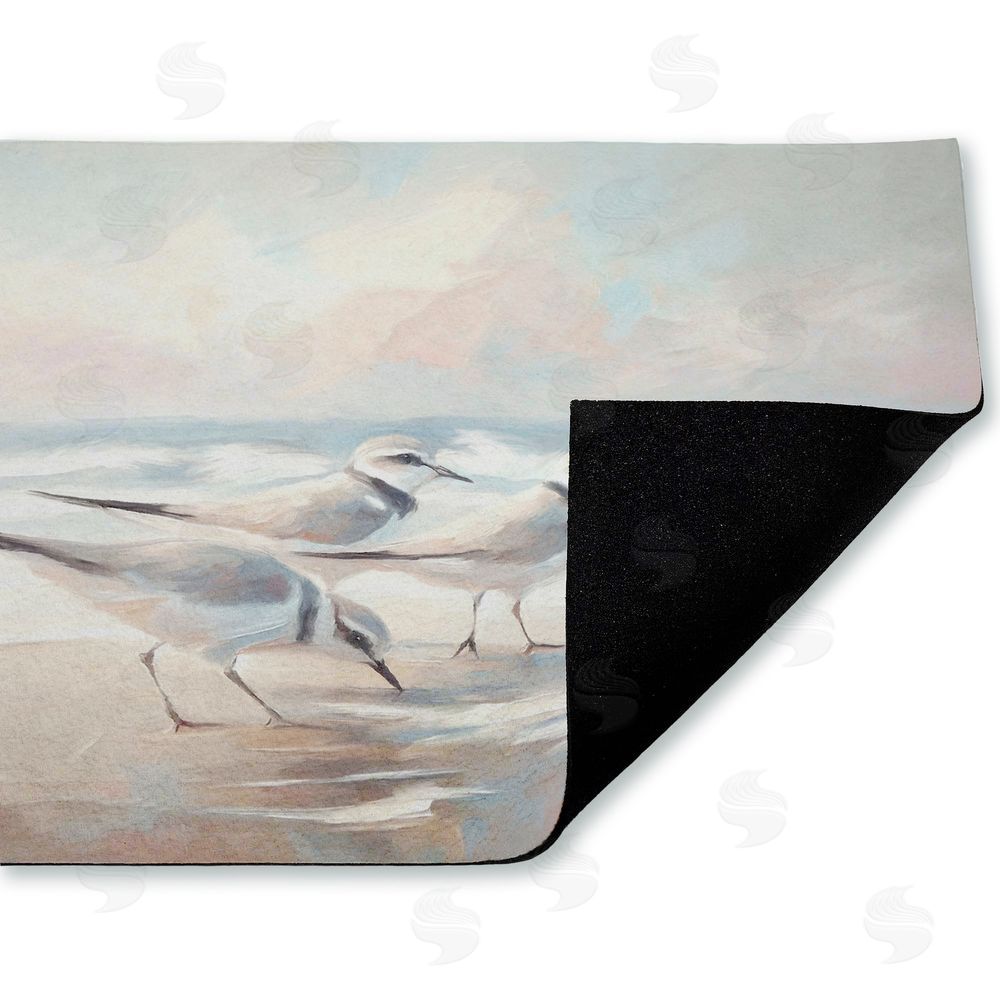 Ramona Murdock | Blue Haven Bay Sandpipers Non-Woven Door Mat