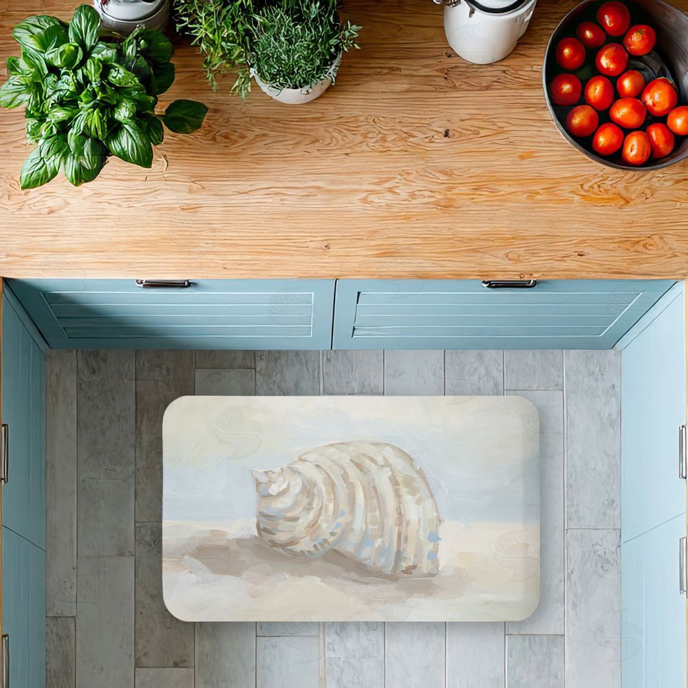 Jetty Home, LLC | Rounded Seashell on Shore Anti-Fatigue Mat