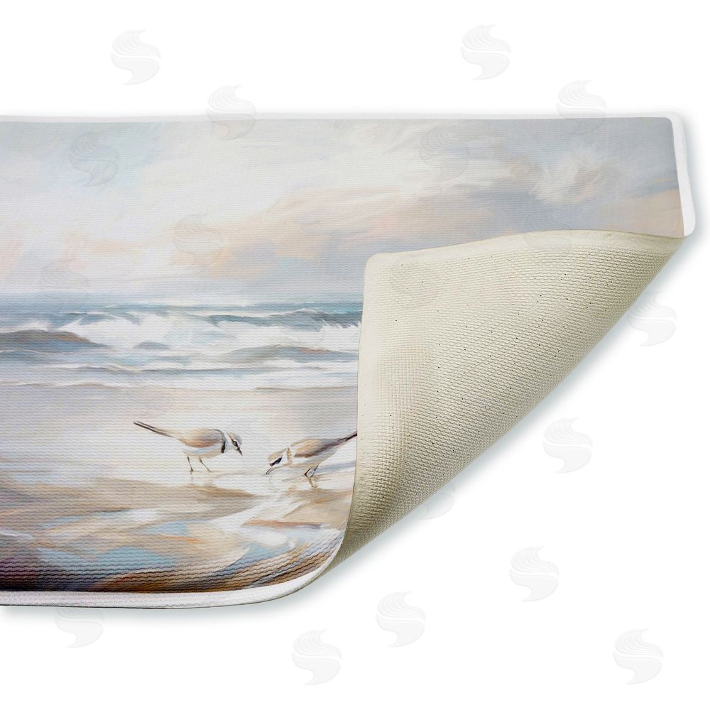 Ramona Murdock | Blue Haven Bay Birds Plush Bath Mat