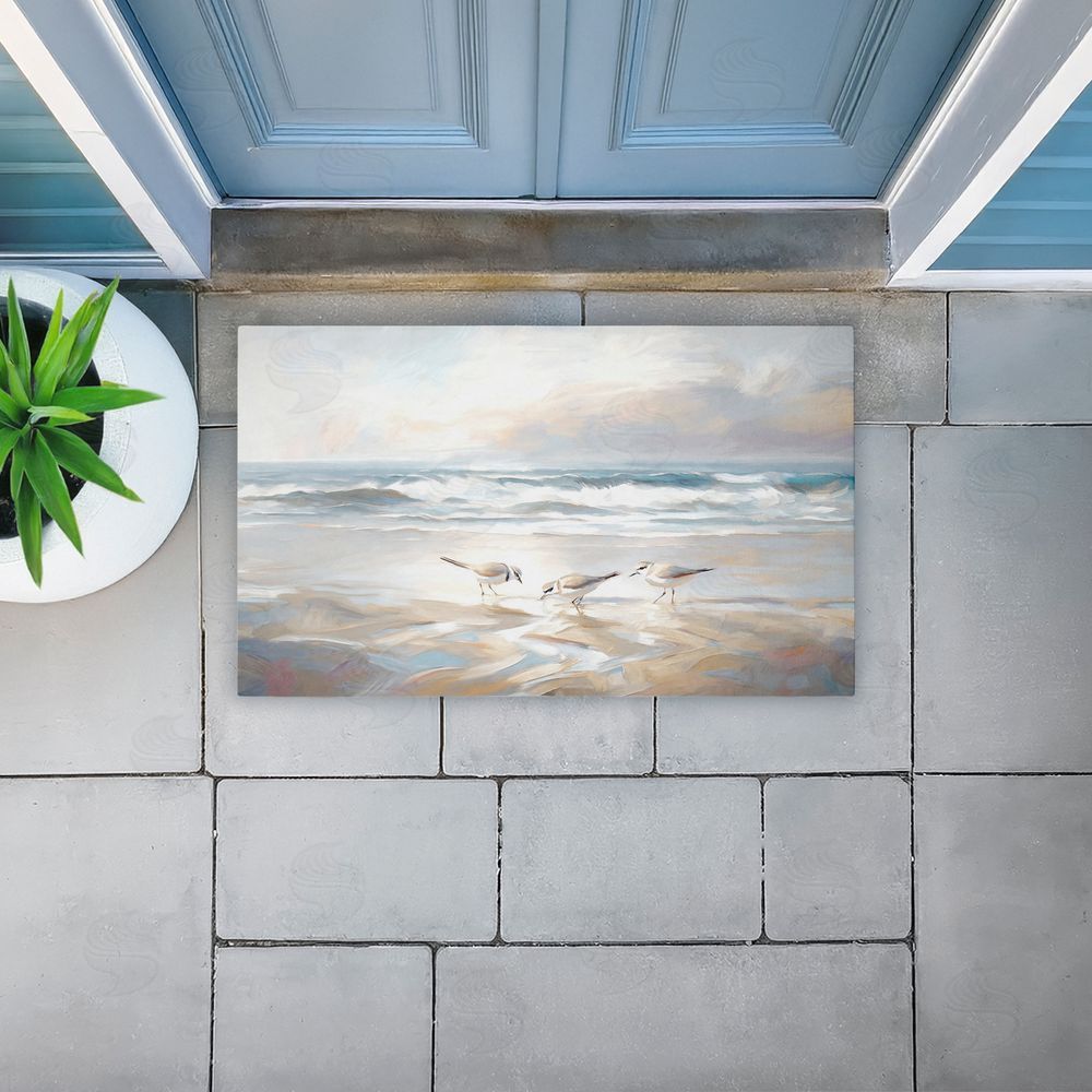 Ramona Murdock | Blue Haven Bay Birds Non-Woven Door Mat