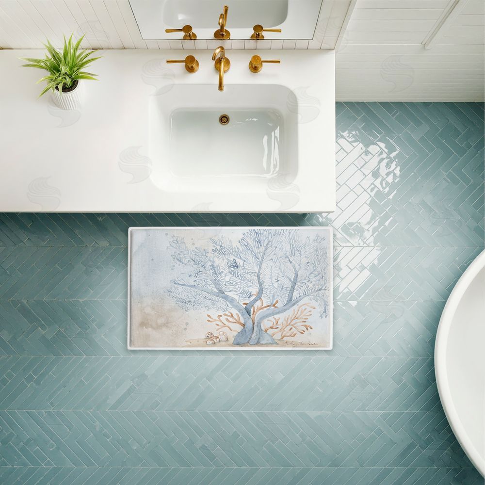 Audrey Jeanne Roberts | Treasures From The Sea Plush Bath Mat