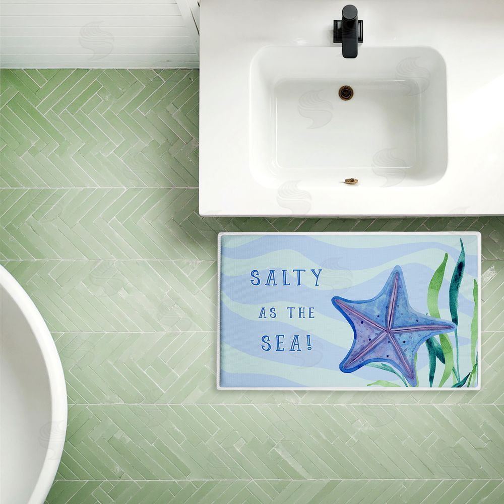 Audrey Jeanne Roberts | Salty As The Sea Plush Bath Mat