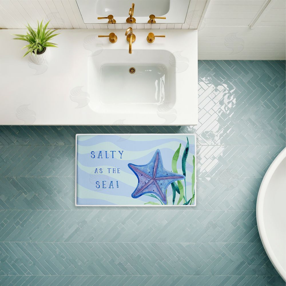 Audrey Jeanne Roberts | Salty As The Sea Plush Bath Mat