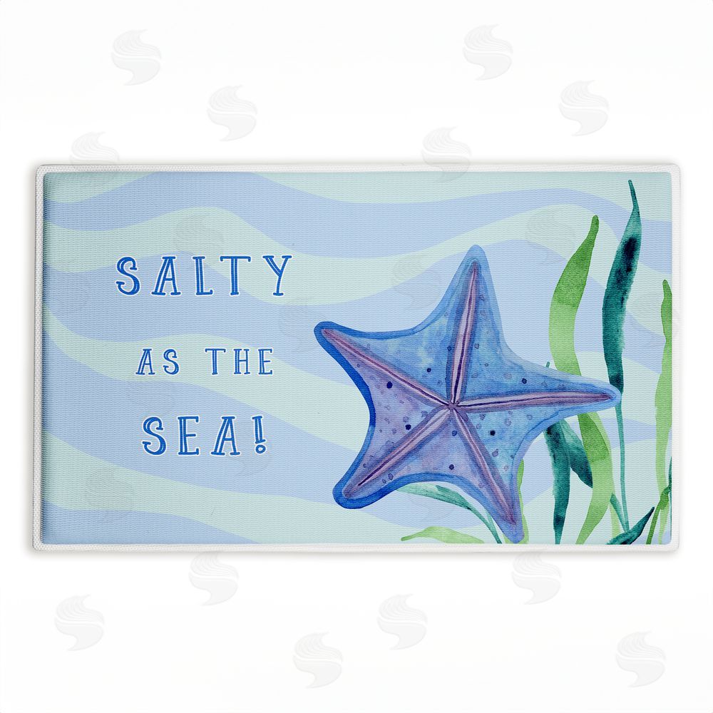Audrey Jeanne Roberts | Salty As The Sea Plush Bath Mat