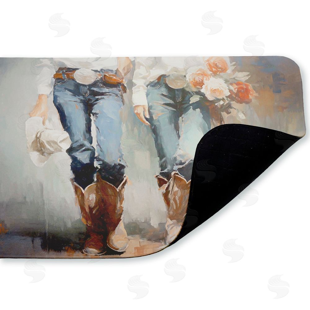Ramona Murdock | I'll Be Me Floral Cowgirl Anti-Fatigue Mat