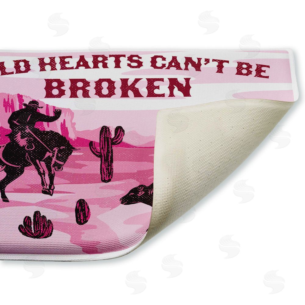 Diane Labombarbe | Wild Hearts Can't Be Broken Plush Bath Mat