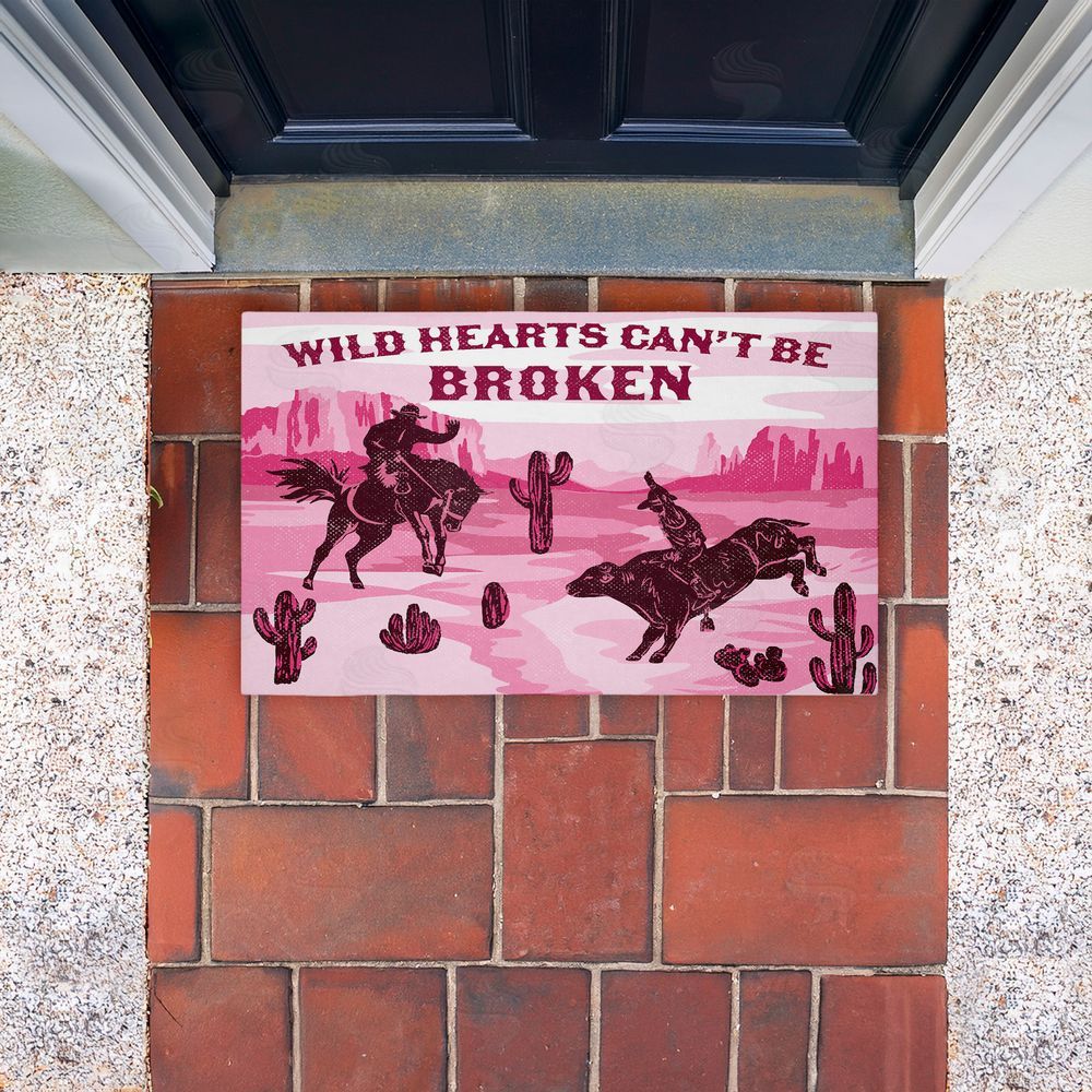 Diane Labombarbe | Wild Hearts Can't Be Broken Non-Woven Door Mat