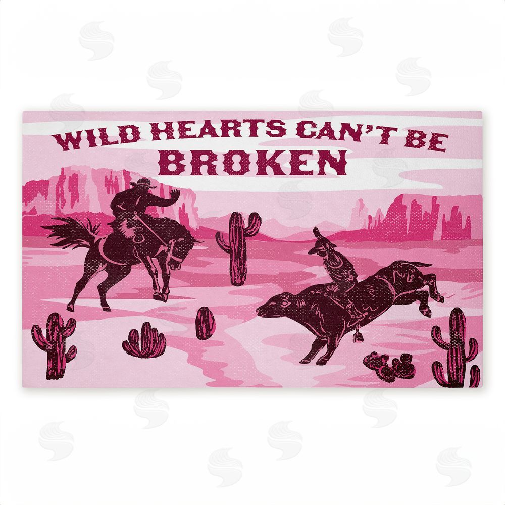 Diane Labombarbe | Wild Hearts Can't Be Broken Non-Woven Door Mat