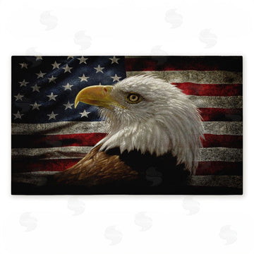 Collin Bogle | Bald Eagle Portrait Non-Woven Door Mat
