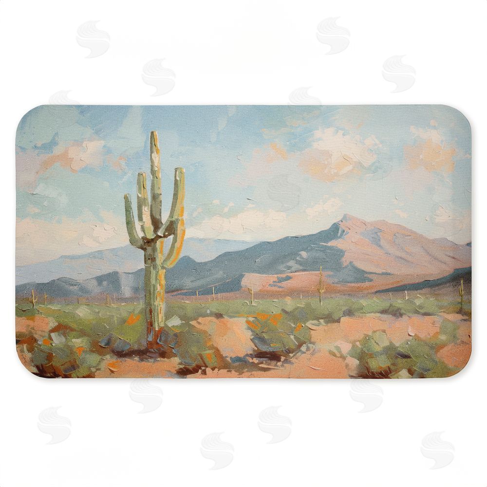 Nina Blue | Cactus & Mountain View Anti-Fatigue Mat