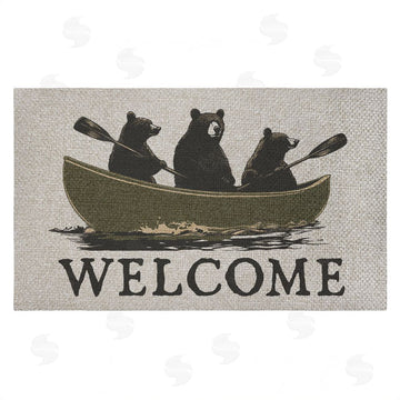 Jim Baldwin | Welcome Rowing Bears Faux Sisal Door Mat