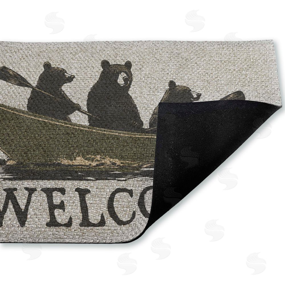 Jim Baldwin | Welcome Rowing Bears Faux Sisal Door Mat