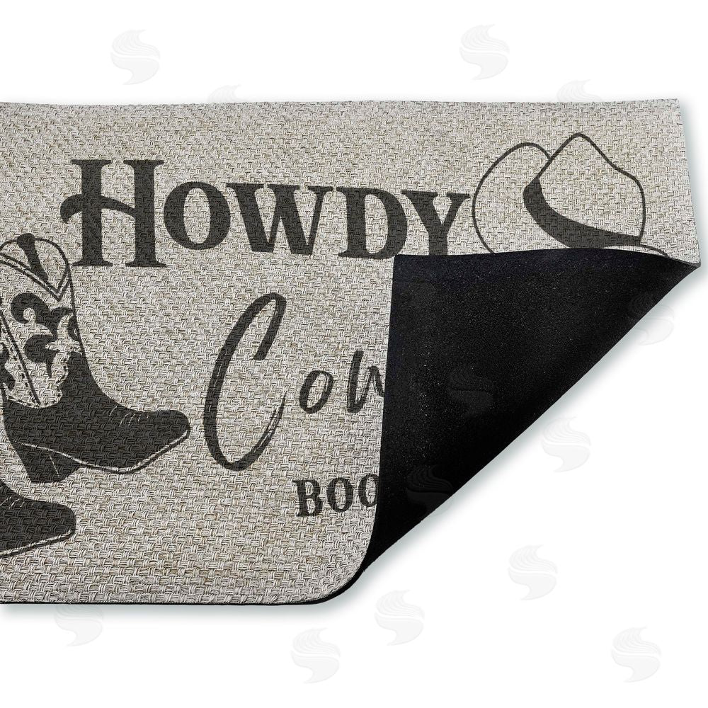 Deane Beesley | Cowboy Boots Off Entry Faux Sisal Door Mat