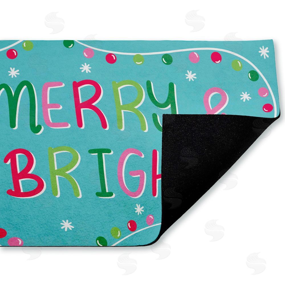 Emily Cromwell | Merry & Bright with Baubles Non-Woven Door Mat