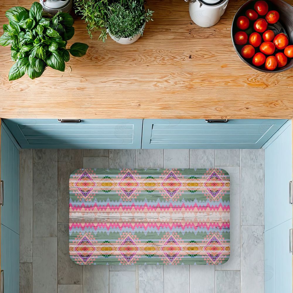 Jennifer Ellory | Bright Shabby Chic Boho Anti-Fatigue Mat