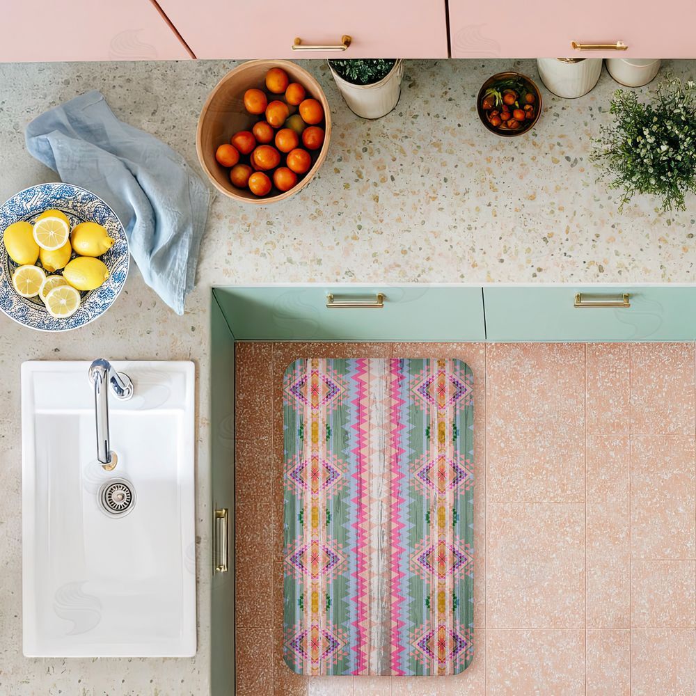 Jennifer Ellory | Bright Shabby Chic Boho Anti-Fatigue Mat