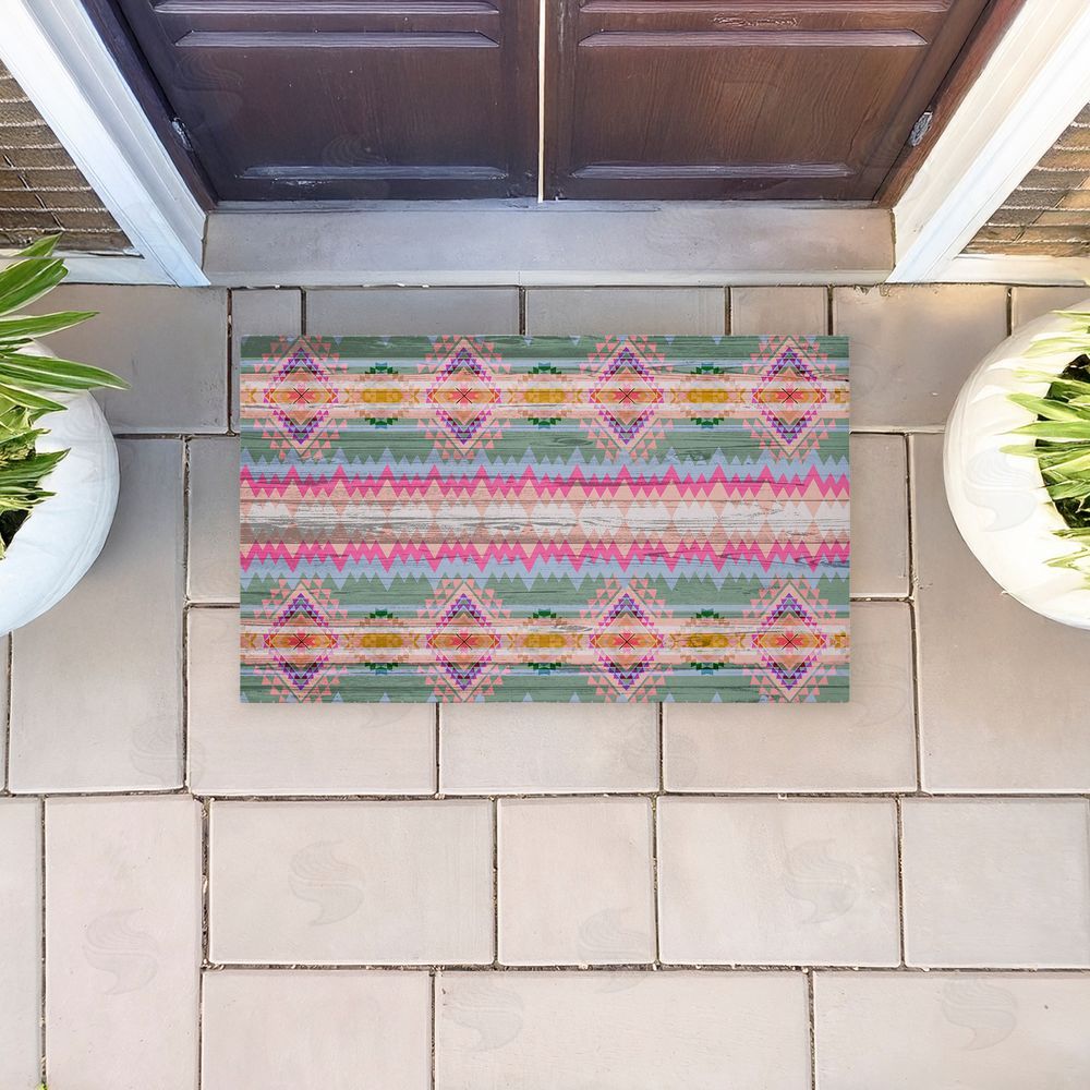 Jennifer Ellory | Bright Shabby Chic Boho Non-Woven Door Mat