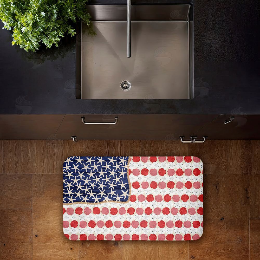 Arrolynn Weiderhold | Nautical Vibe Flag Anti-Fatigue Mat