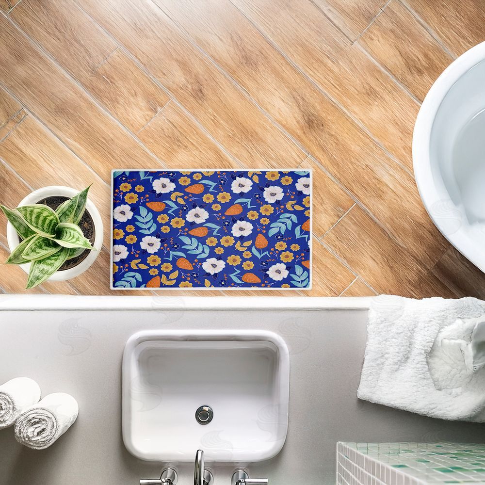 Emily Cromwell | Welcoming Summer Blooms Plush Bath Mat