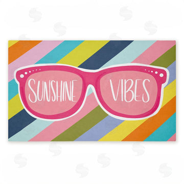 Emily Cromwell | Sunshine Vibes Sunglasses Non-Woven Door Mat