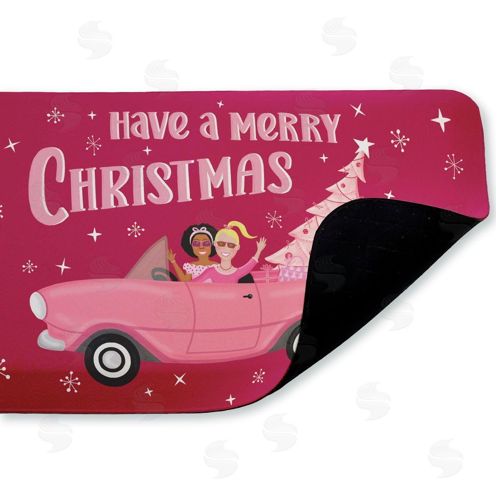 Darlene Seale | Midcentury Pink Christmas Anti-Fatigue Mat