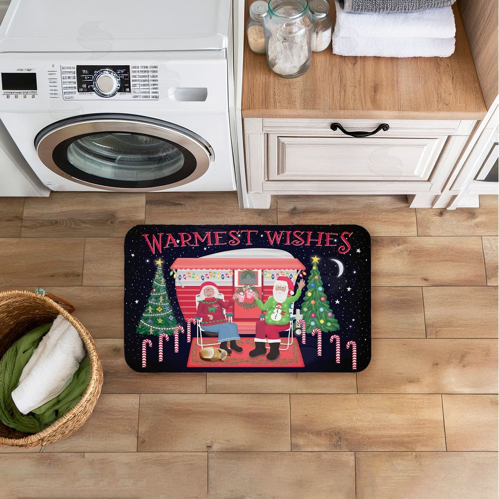 Darlene Seale | Warmest Wishes Christmas Camper Anti-Fatigue Mat