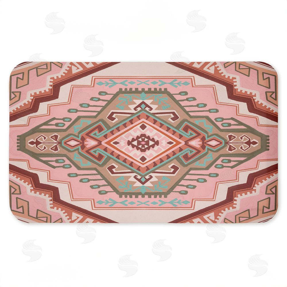 Corinne Lent | Terracotta Dreams Pink Boho Anti-Fatigue Mat