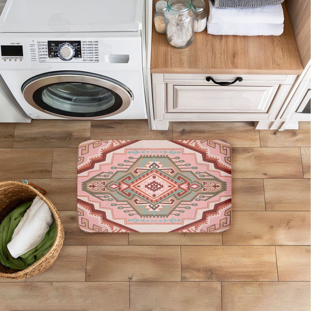 Corinne Lent | Terracotta Dreams Pink Boho Anti-Fatigue Mat