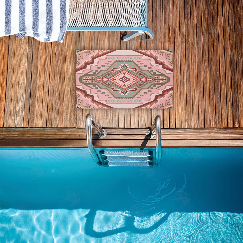 Corinne Lent | Terracotta Dreams Pink Boho Non-Woven Door Mat