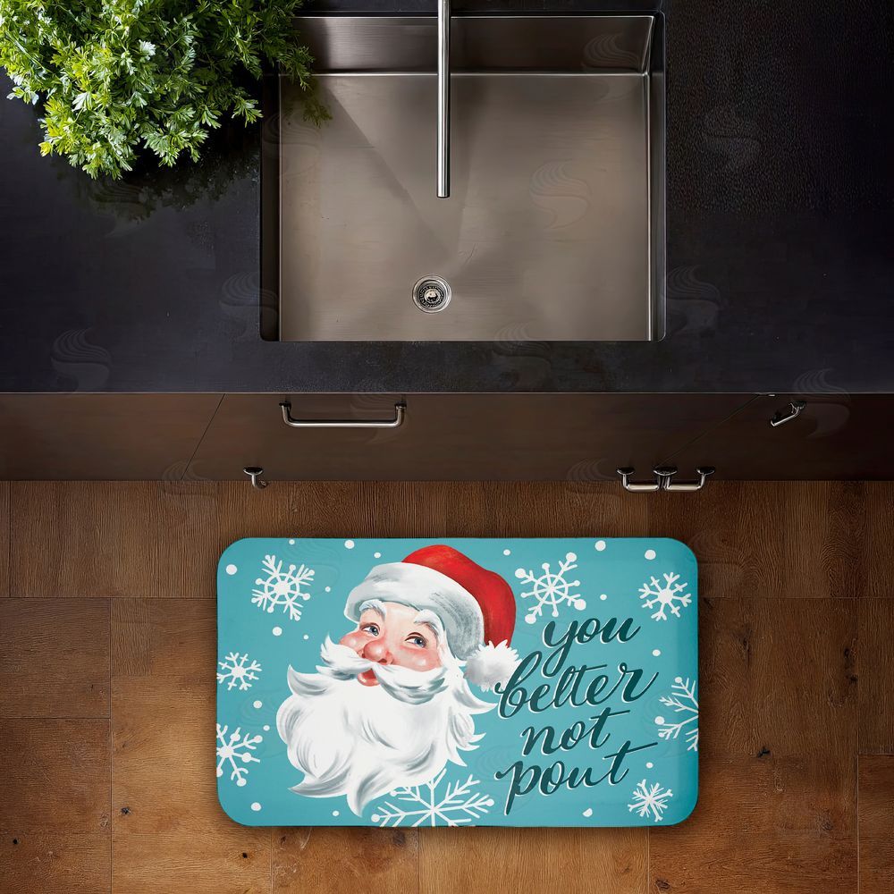 Caverly Smith | Better Not Pout Antique Santa Anti-Fatigue Mat