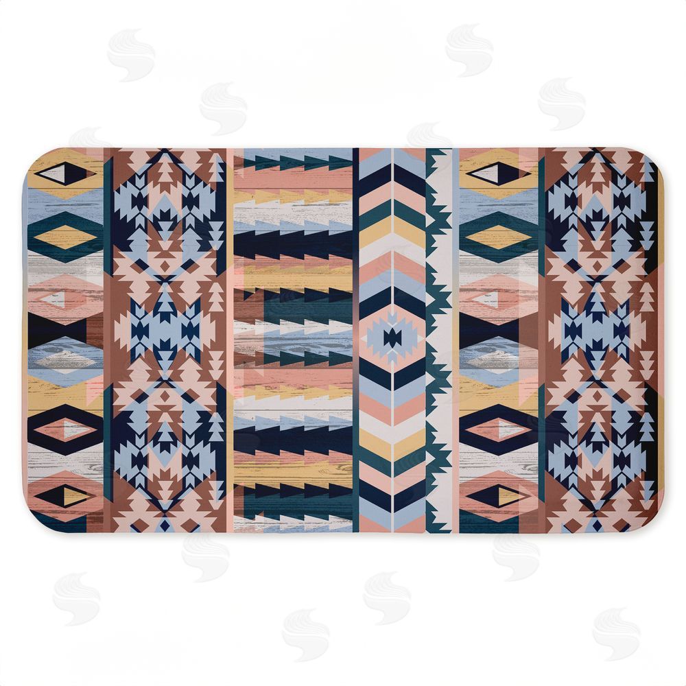 Jennifer Ellory | Subtle Boho Geometrics Anti-Fatigue Mat