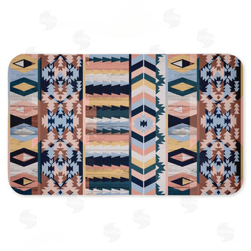 Jennifer Ellory | Subtle Boho Geometrics Anti-Fatigue Mat