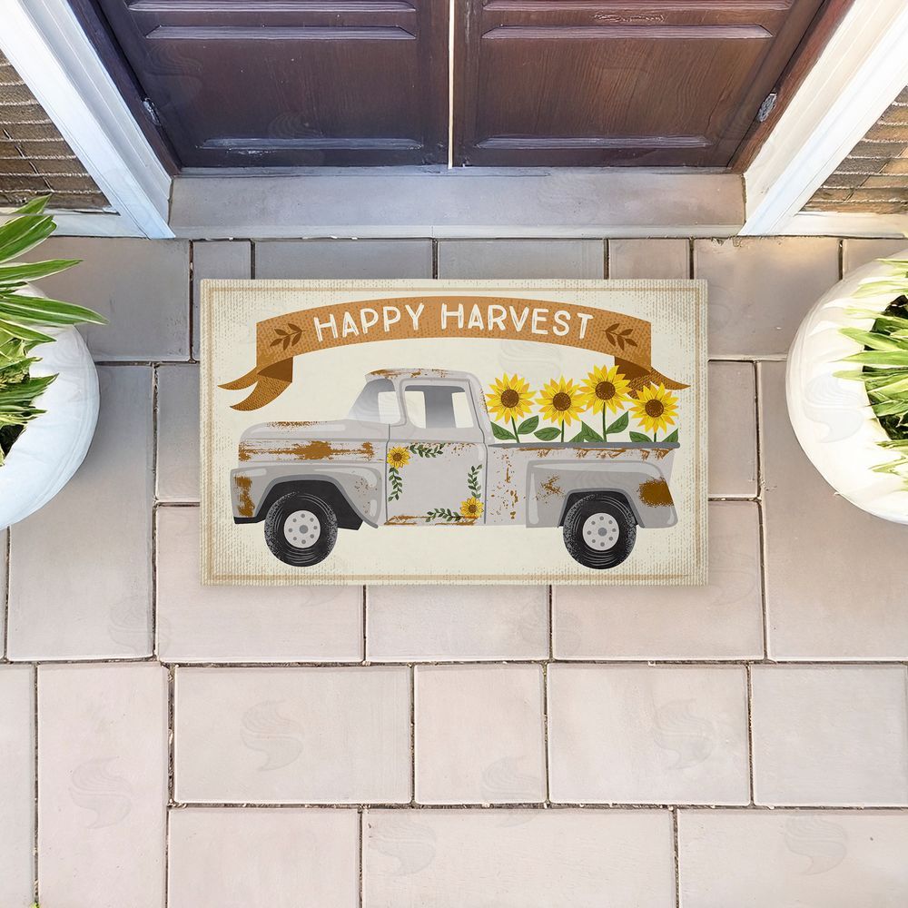 Arrolynn Weiderhold | Happy Harvest Fall Truck Non-Woven Door Mat