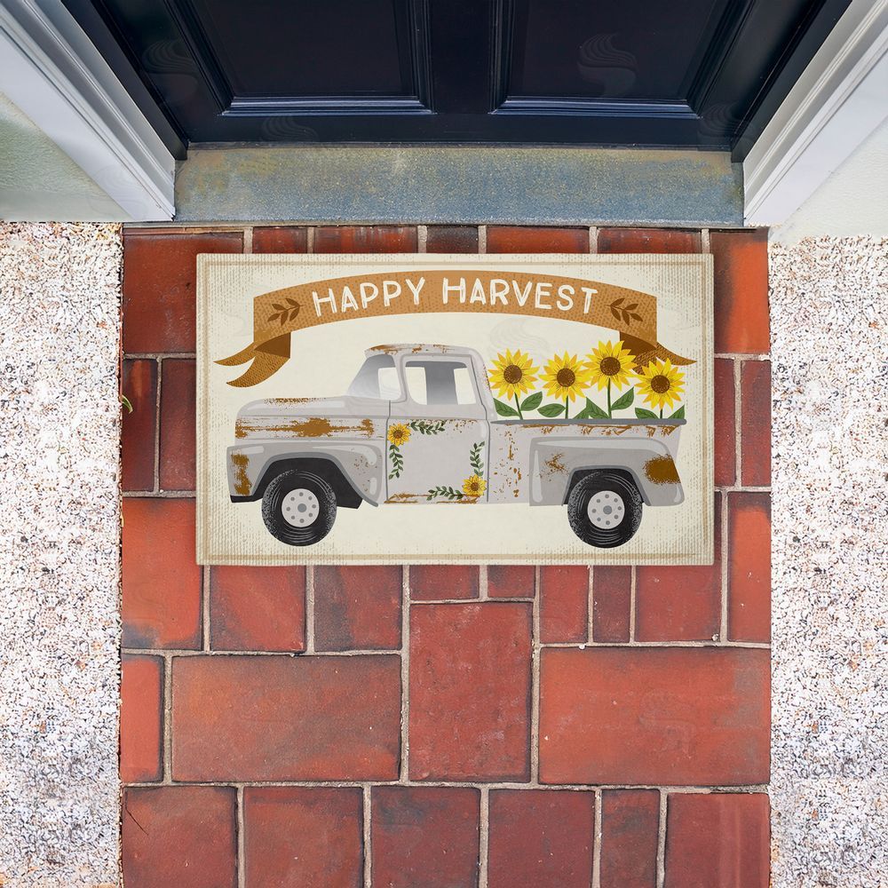 Arrolynn Weiderhold | Happy Harvest Fall Truck Non-Woven Door Mat