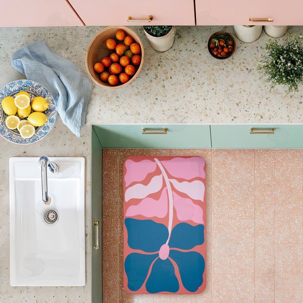 Aralma | Midcentury Flower Symmetry Anti-Fatigue Mat