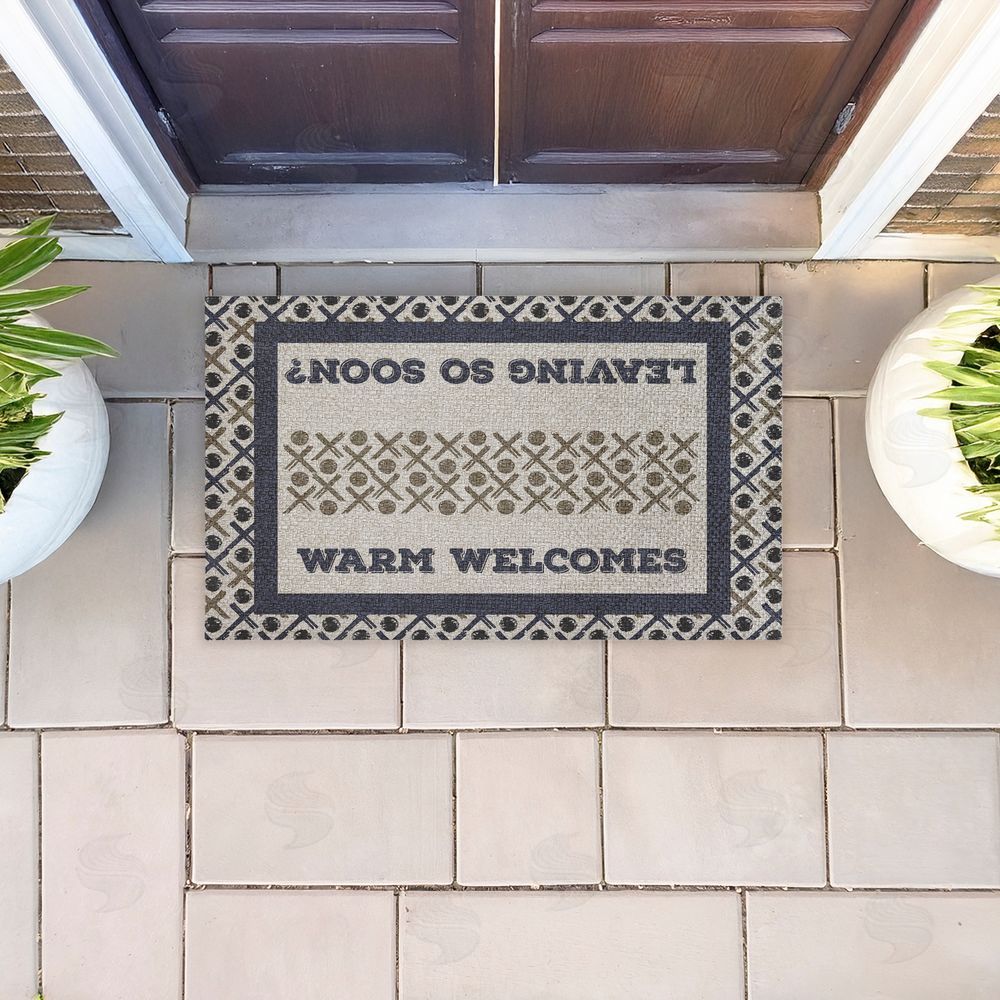 Arrolynn Weiderhold | Patterned Dual Message Entry Faux Sisal Door Mat