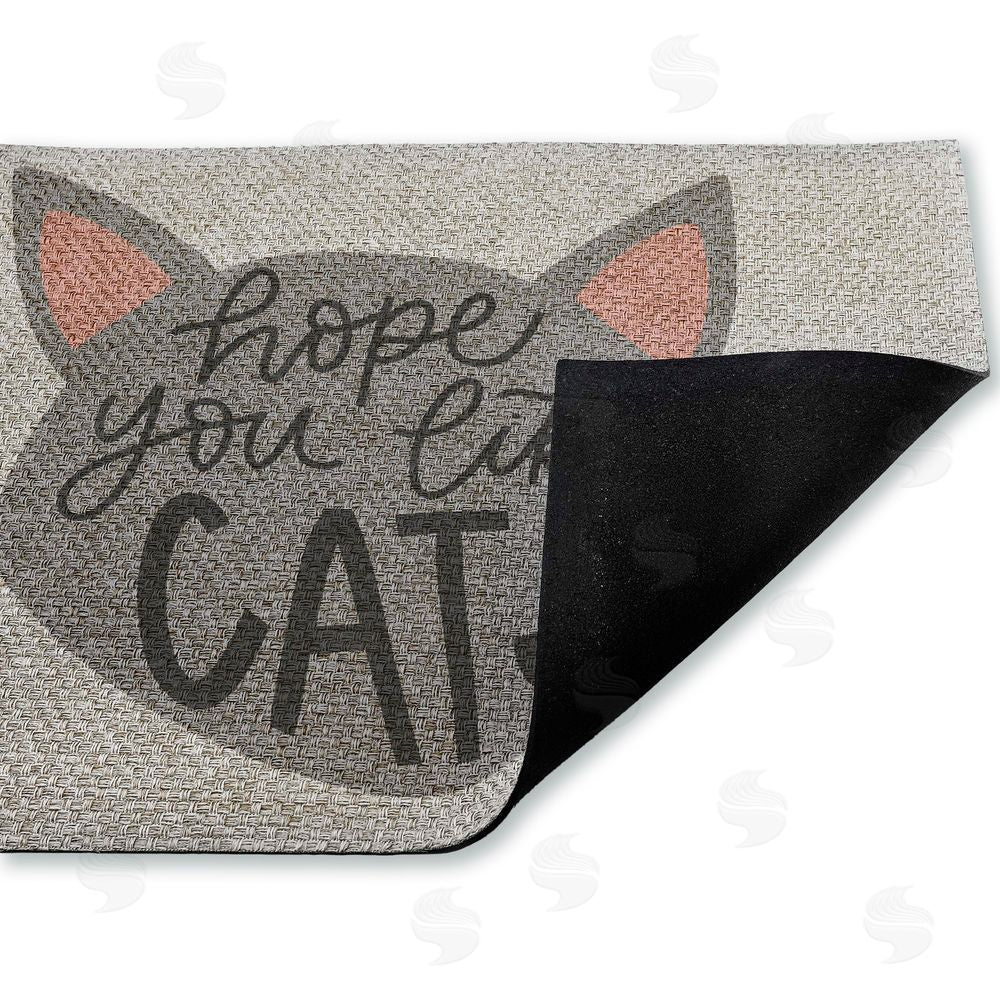 Amanda Houston | Hope You Like Cats Faux Sisal Door Mat