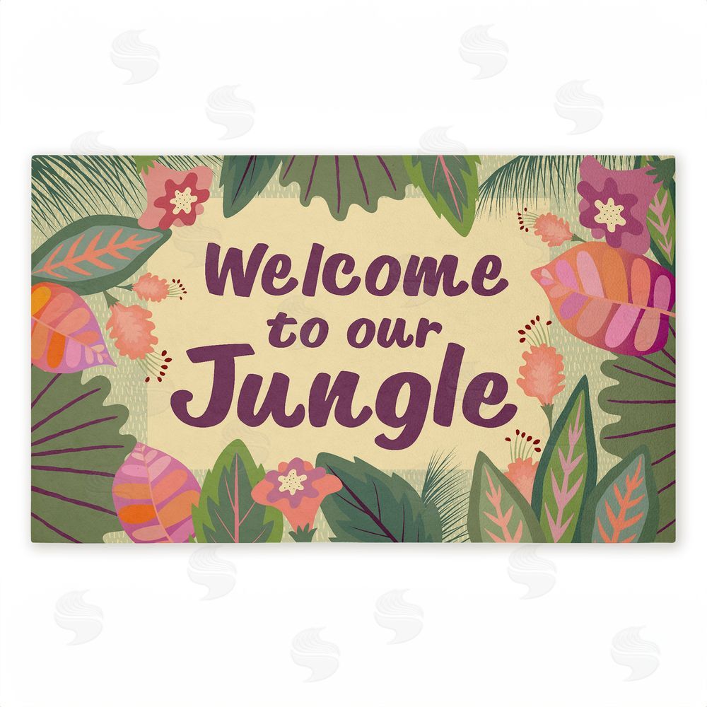 Darlene Seale | Welcome To Our Jungle Non-Woven Door Mat