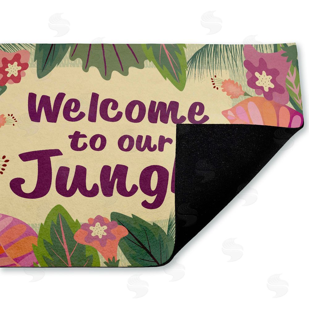 Darlene Seale | Welcome To Our Jungle Non-Woven Door Mat