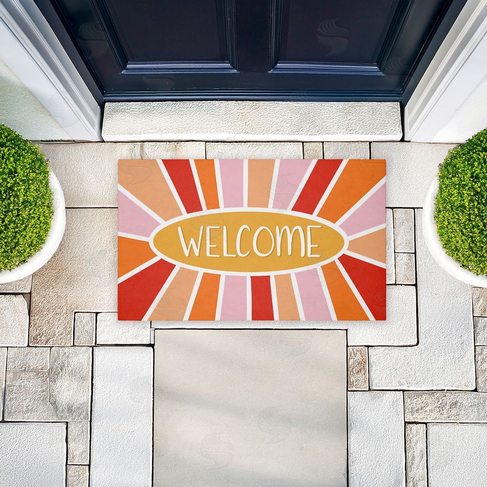 Emily Cromwell | Bright Welcome Sunburst Non-Woven Door Mat