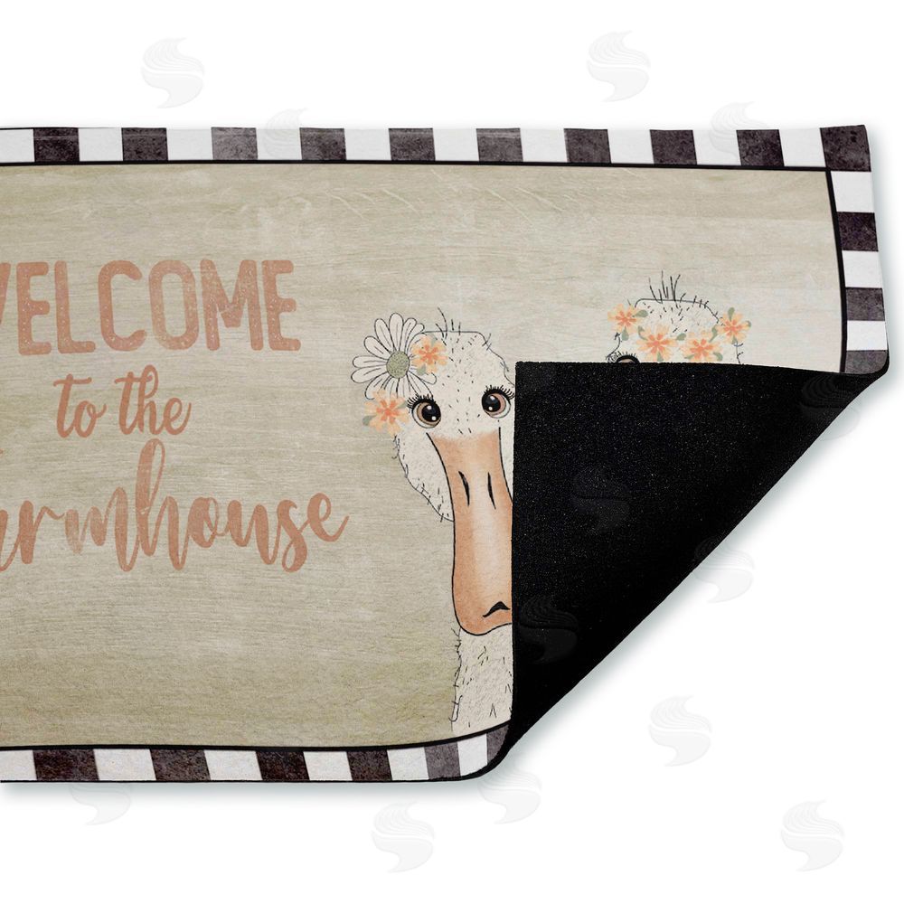 Andrea Jasid Grassi | Welcome Farmhouse Ducks Non-Woven Door Mat