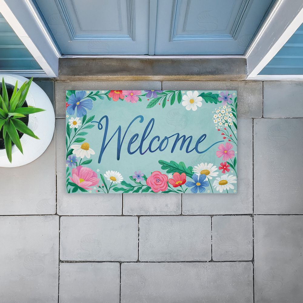 Arrolynn Weiderhold | Welcome Dreamy Garden Non-Woven Door Mat
