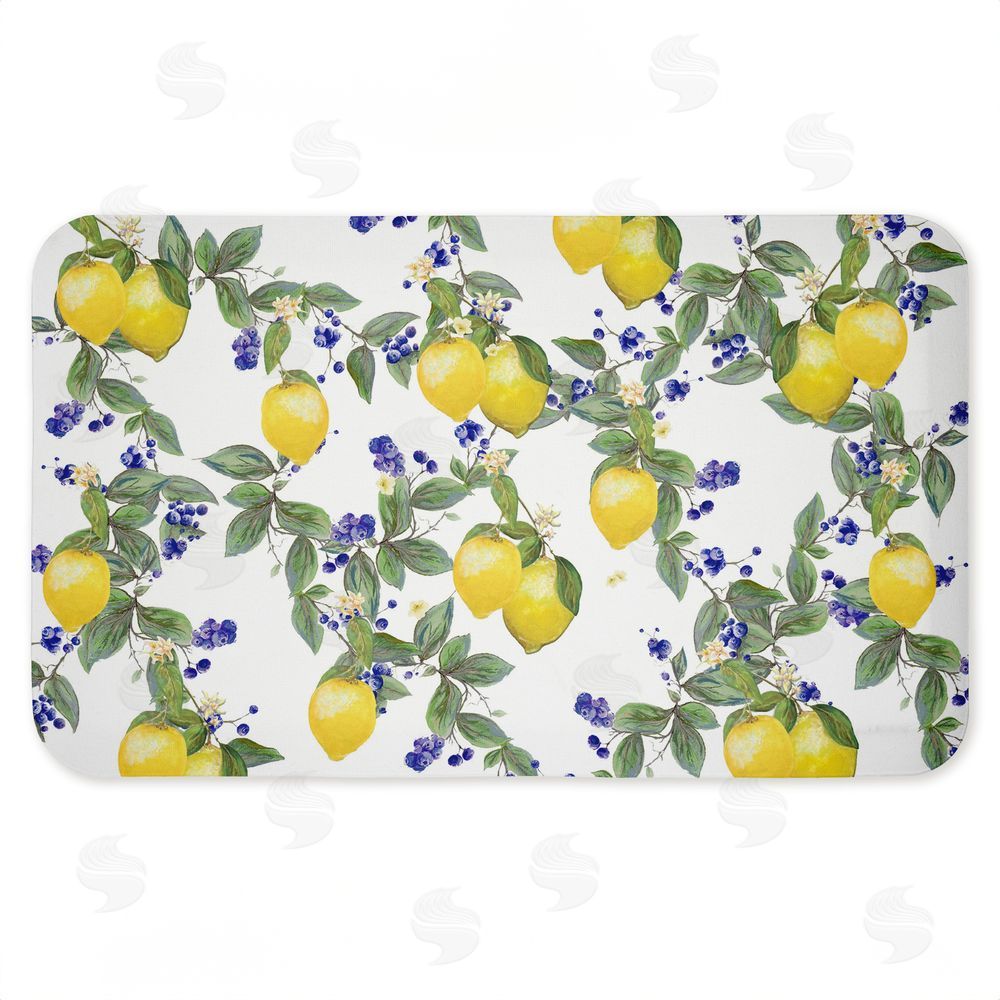 Diannart | Lemony Vine Pattern Anti-Fatigue Mat