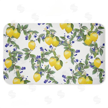Diannart | Lemony Vine Pattern Anti-Fatigue Mat