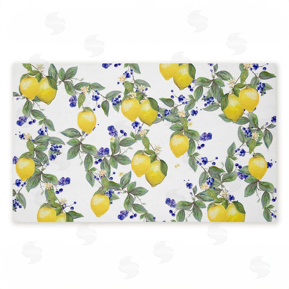 Diannart | Lemony Vine Pattern Non-Woven Door Mat