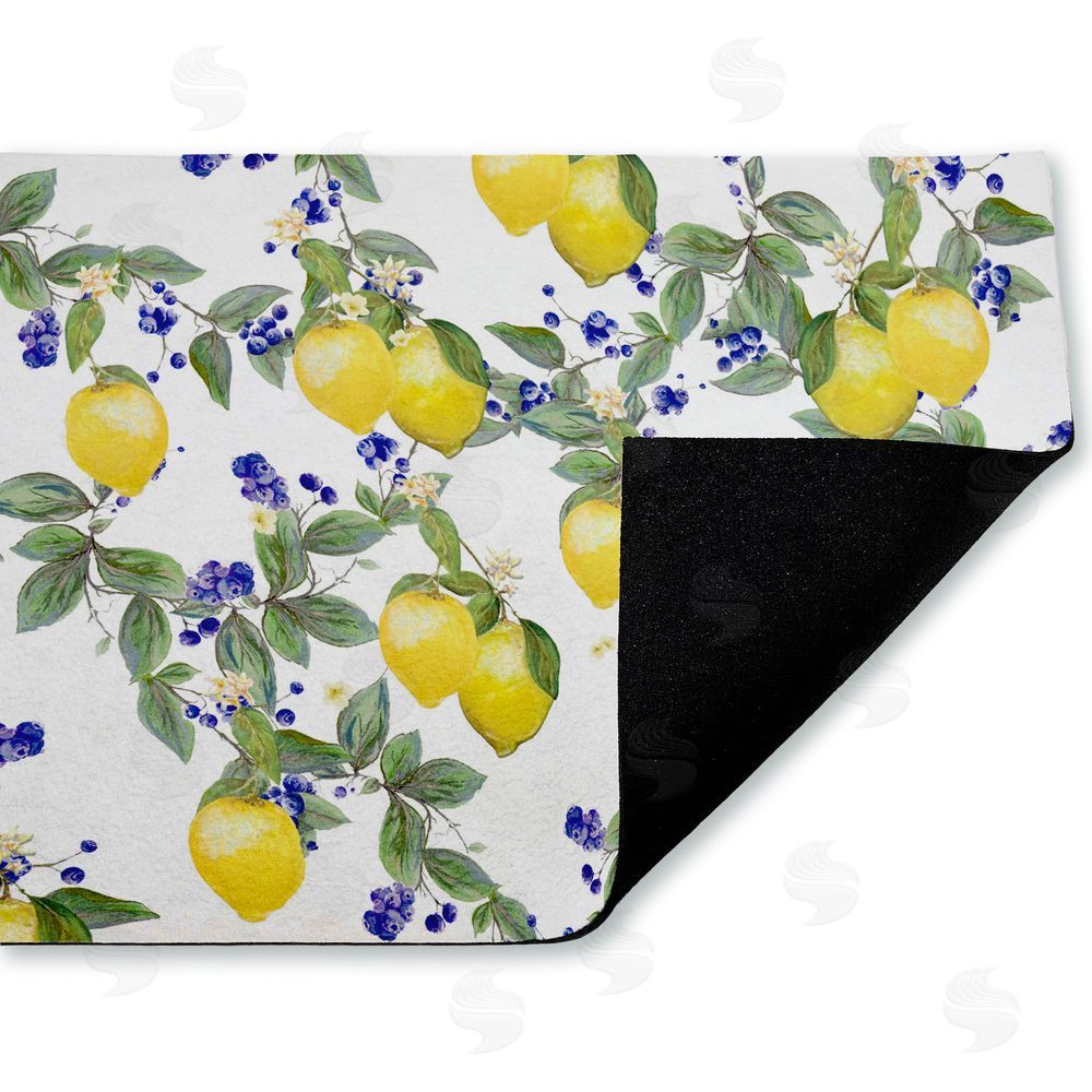 Diannart | Lemony Vine Pattern Non-Woven Door Mat
