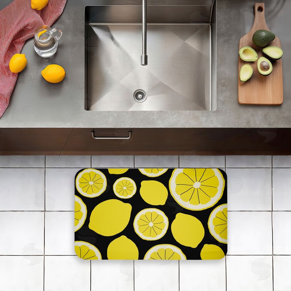 Anna Quach | Lemon Squeezy Pattern Anti-Fatigue Mat