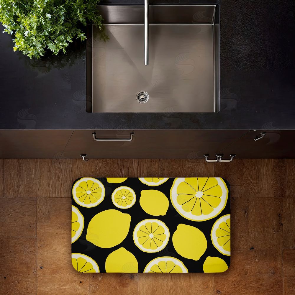 Anna Quach | Lemon Squeezy Pattern Anti-Fatigue Mat