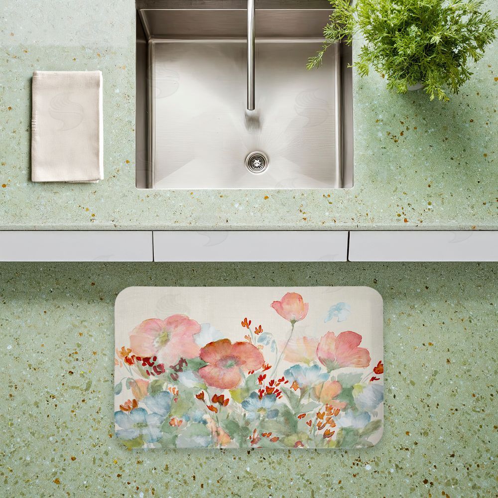 Lanie Loreth | A Day With Pink Flowers Anti-Fatigue Mat